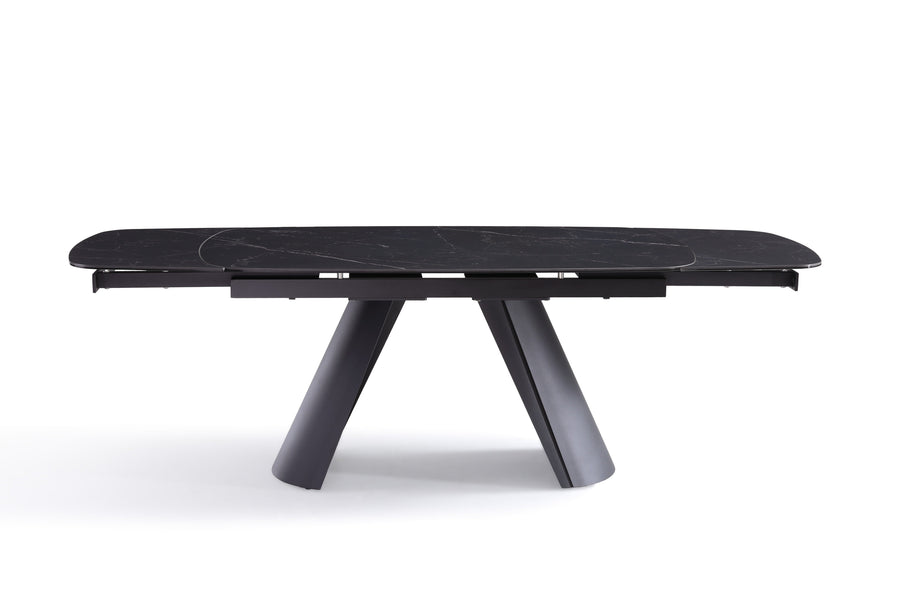 Table à manger Cinque, céramique extensible 160-240x90 cm