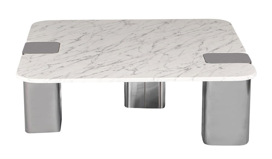 Table basse Cloud, marbre naturel 100x100 cm