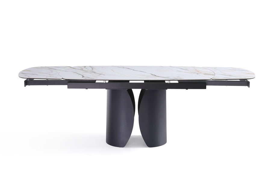 Table à manger Ischia, extensible en céramique 160–240 cm