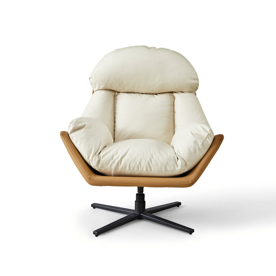 Fauteuil pivotant Roskilde, pieds en acier
