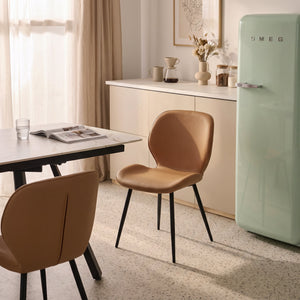 Chaise de salle à manger Lusso 6131, en simili cuir