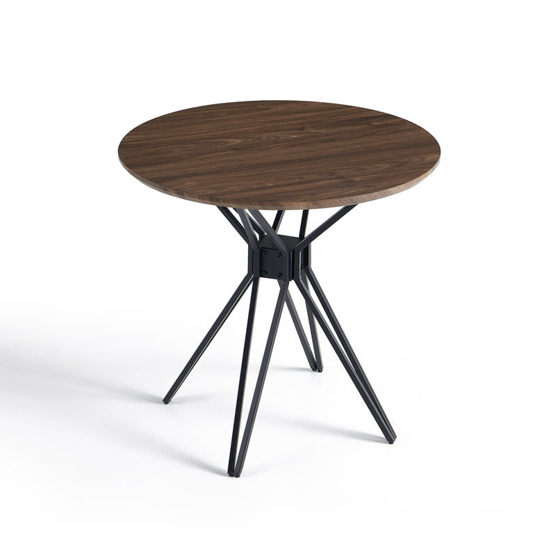 Table à manger HT-14, ronde 80x80 cm, Noyer
