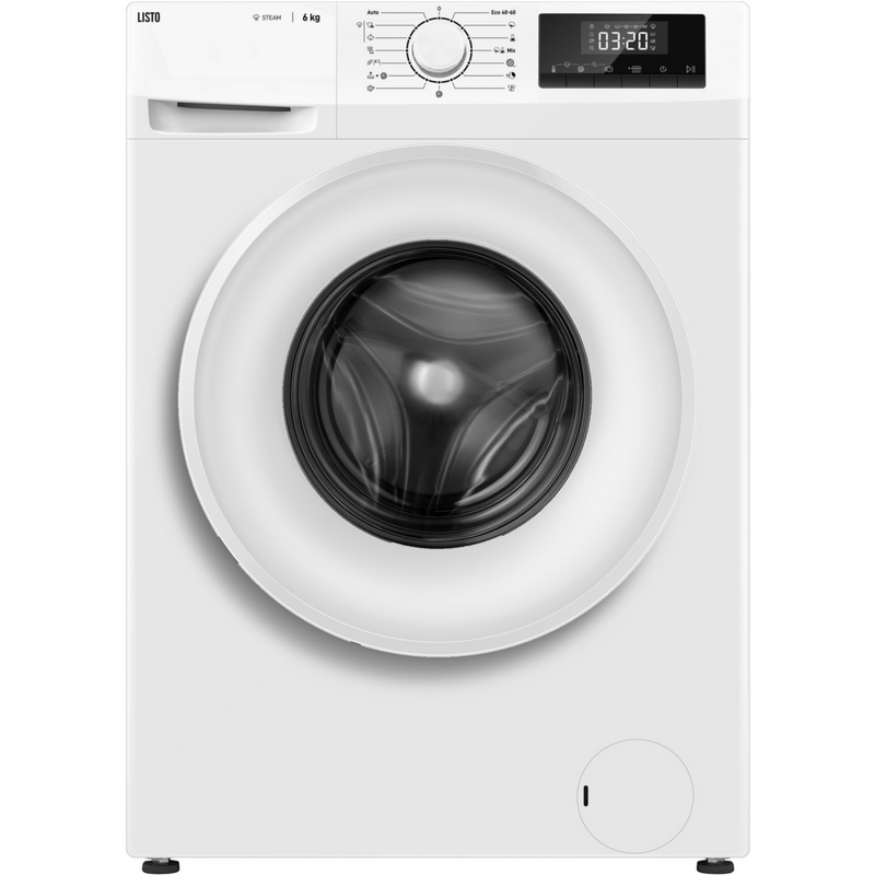 Lave-linge compact LISTO LF612-L5b – 6 kg – 1200 tr/min, Default Title
