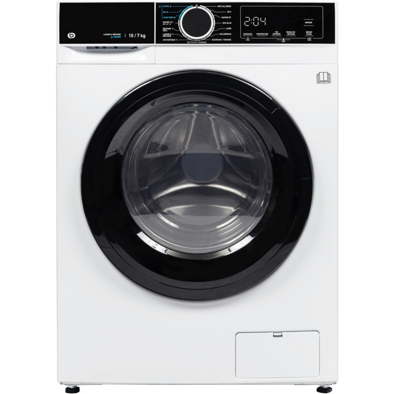 Lave-linge séchant ESSENTIELB ELS107-1b – 10/7 kg – Vapeur, Default Title
