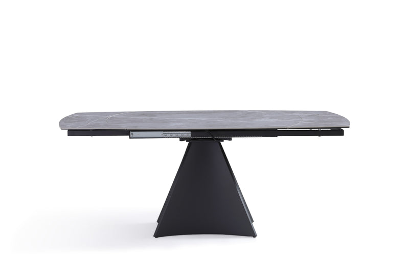 Table à manger Bellagio, extensible en céramique, Gris

