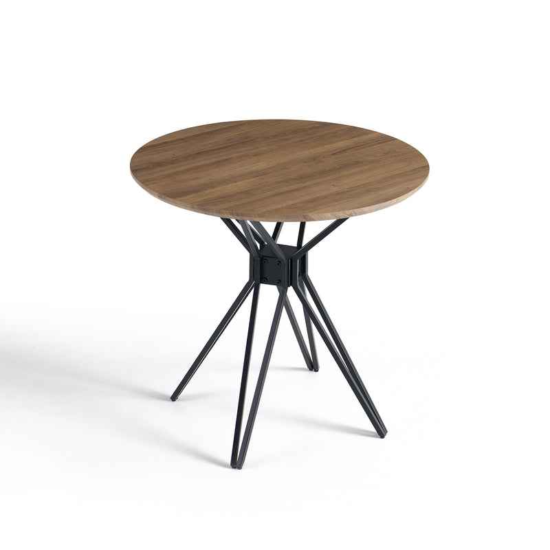Table à manger HT-14, ronde 80x80 cm, Chêne chaud
