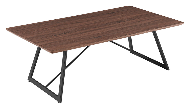 Table basse HT-05, rectangulaire 110x60 cm, Noyer brun
