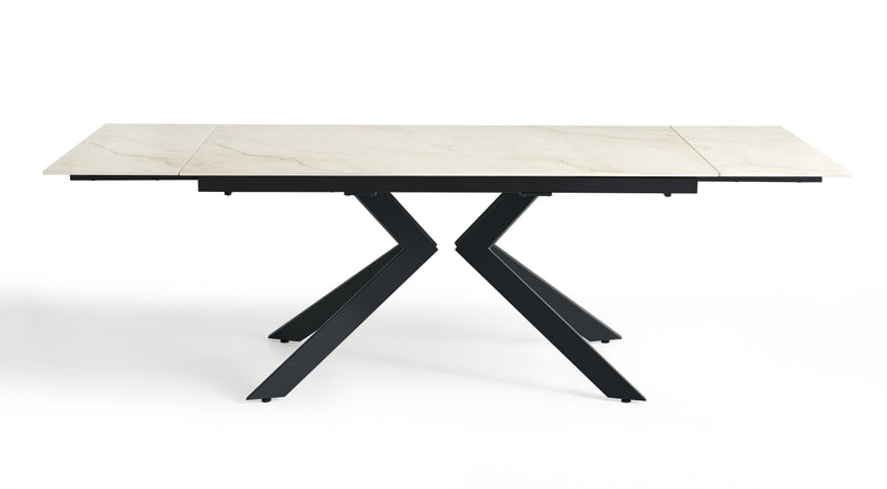 Table à manger DT-24901, céramique extensible 160–240x90 cm, Beige

