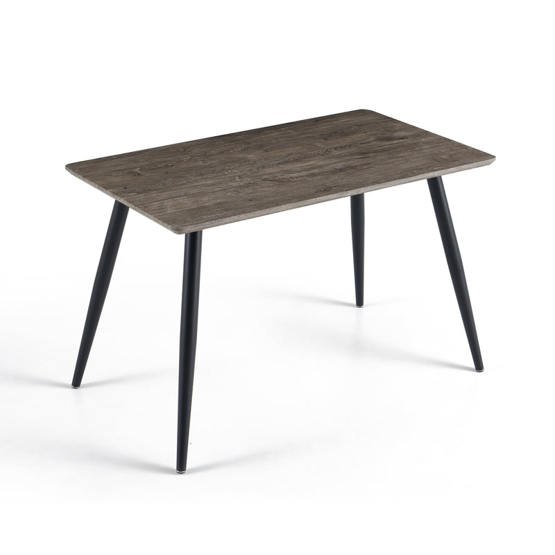 Table à manger HT-16, rectangulaire 120x70 cm, Chêne gris

