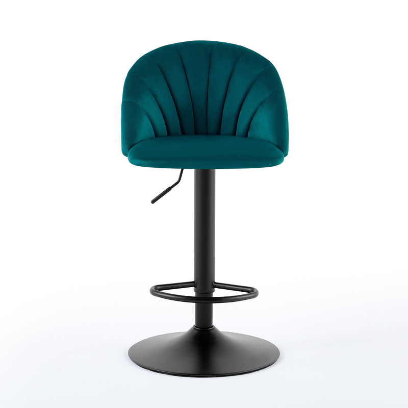 Tabouret de bar DR259, pivotant et réglable, Vert
