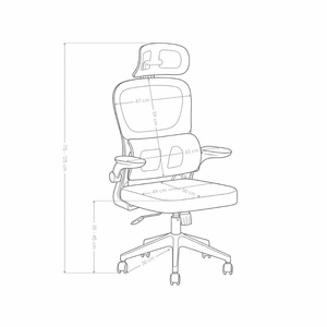 Fauteuil de bureau 889, ergonomique et réglable