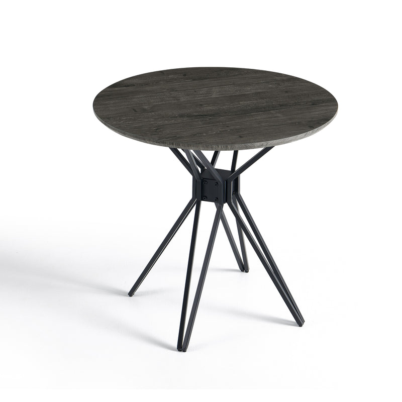 Table à manger HT-14, ronde 80x80 cm, Chêne noir
