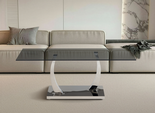 Table basse GLOW, verre trempé 120×60 cm