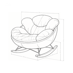 Fauteuil relax Padova, assise rembourrée