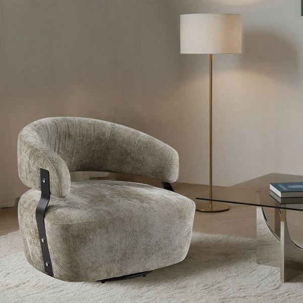 Fauteuil pivotant NeoBloom, en tissu