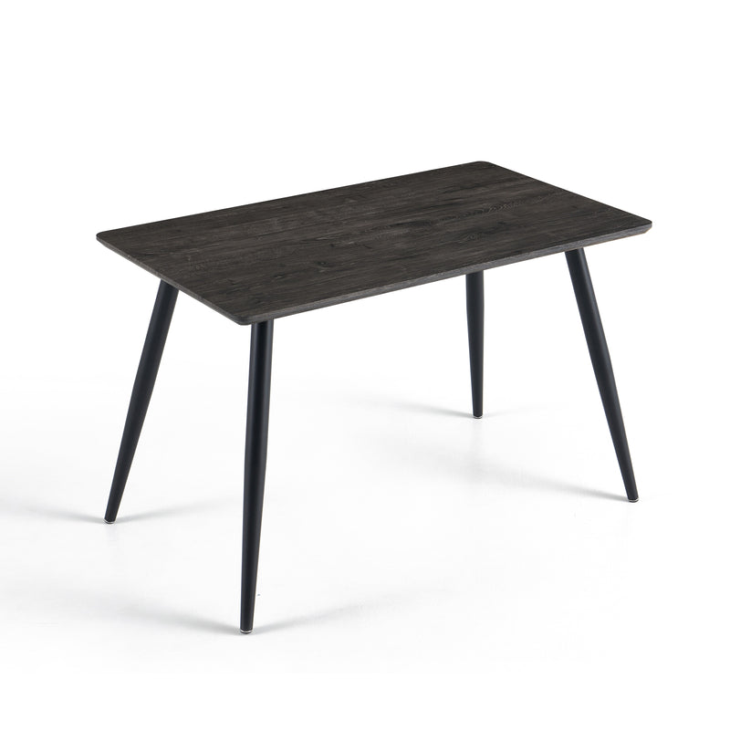 Table à manger HT-16, rectangulaire 120x70 cm, Chêne noir
