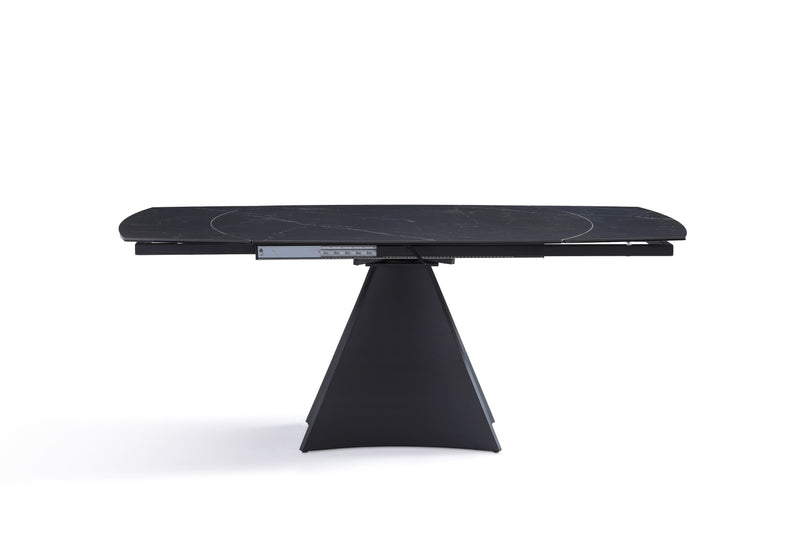 Table à manger Bellagio, extensible en céramique, Noir
