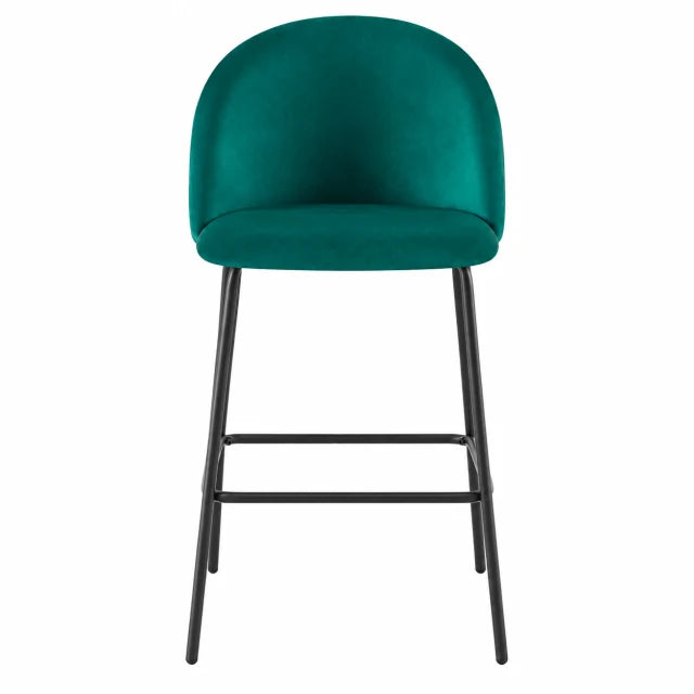Tabourets de bar en velours